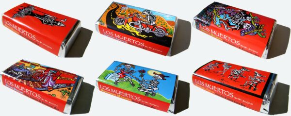 'Los Muertos' Dark Chocolate Bars - Box of 36 - $5.75 each