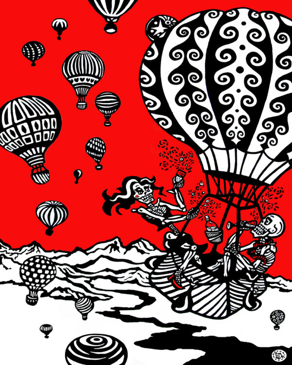 Archival Paper Print- 'Balloon Fiesta'