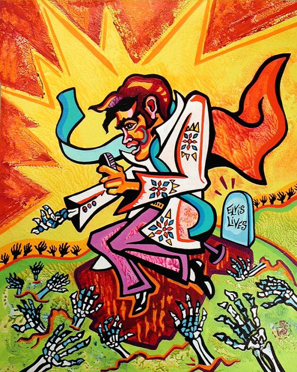 Archival Paper Print- 'Elvis Lives'