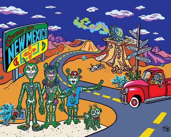 Archival Paper Print- 'Greetings From NM'