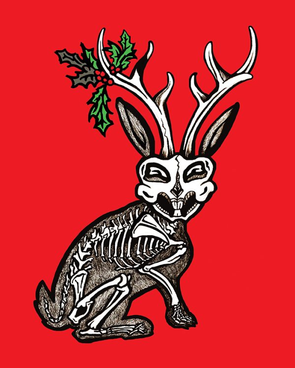 Archival Paper Print- 'Jolly Jackalope'
