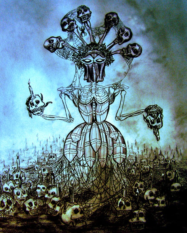 Archival Paper Print- 'Lady of the Dead'