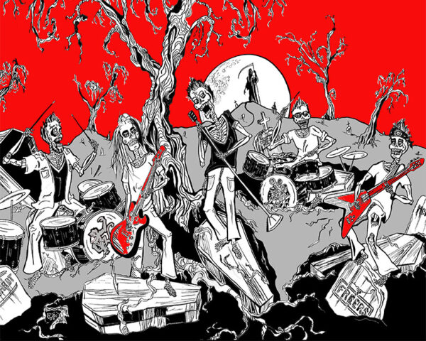 Archival Paper Print- 'Rock the Dead'