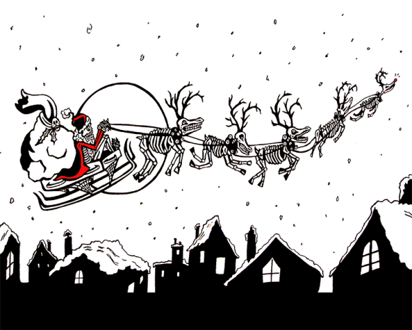 Archival Paper Print- 'Scary Christmas'