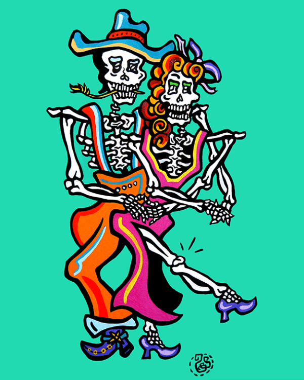 Archival Paper Print- 'Square Dance Couple'