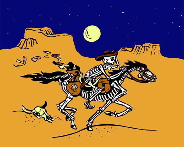Archival Paper Print- 'Pony Express'
