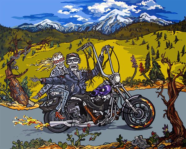 Archival Paper Print - 'Together Forever on the Open Road'