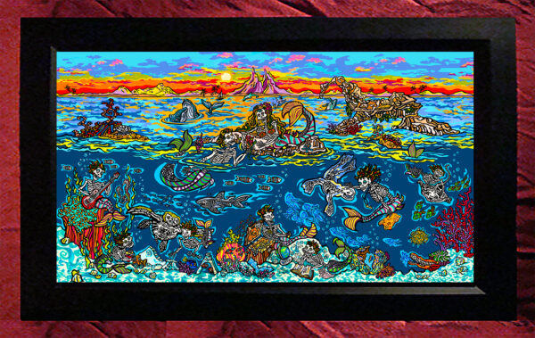 'Amor Del Mar' framed