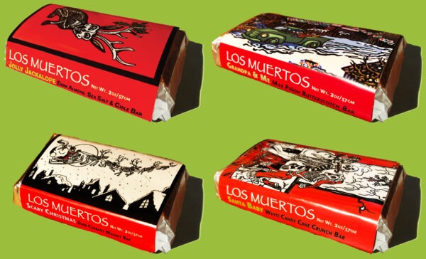 'Los Muertos' Holiday Chocolate Bars - Box of 36 - $5.75 each