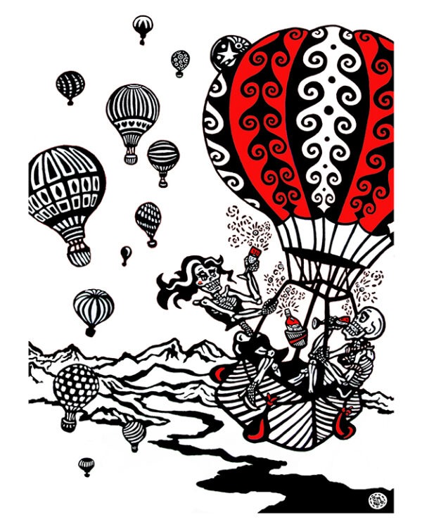 Greeting Card - 'Balloon Fiesta'