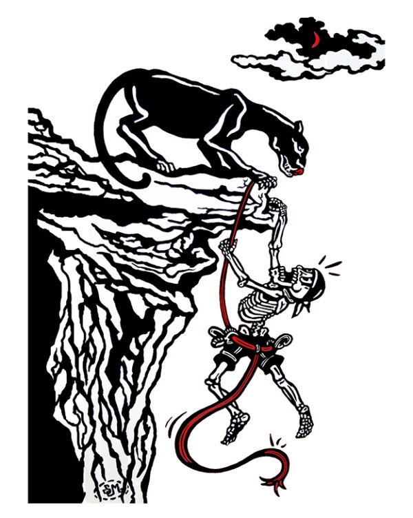 Greeting Card - 'Cliff Hanger'