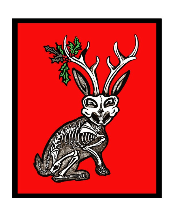 Greeting Card - 'Jolly Jackalope'