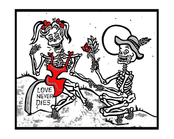 Greeting Card - 'Love Never Dies #1'