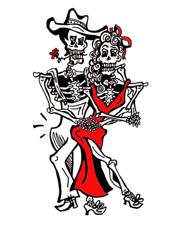 Greeting Card - 'Square Dance Couple'