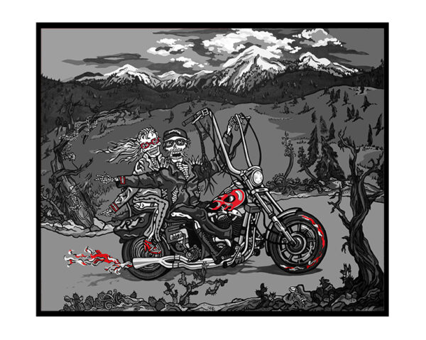 Greeting Card - 'Together Forever on the Open Road'