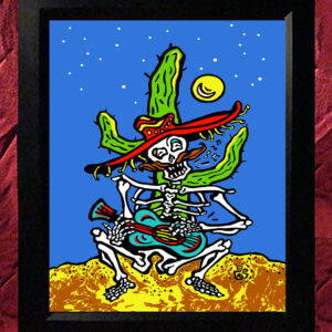 Collectors Canvas Giclee - 'Cactus Moonlight Serenade'