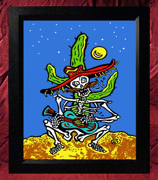 Collectors Canvas Giclee - 'Cactus Moonlight Serenade'